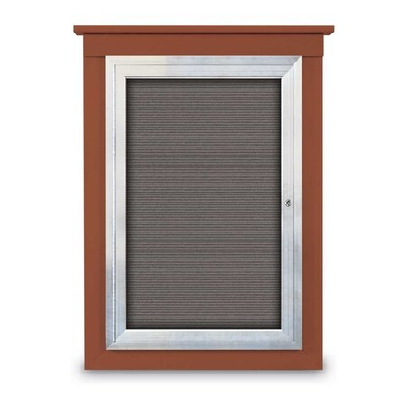 United Visual Products Sliding Glass Door Radius Letterboard, Hdr, 36"x24", Gold/Blue UV9020ACSH3624-GOLD-BLUE